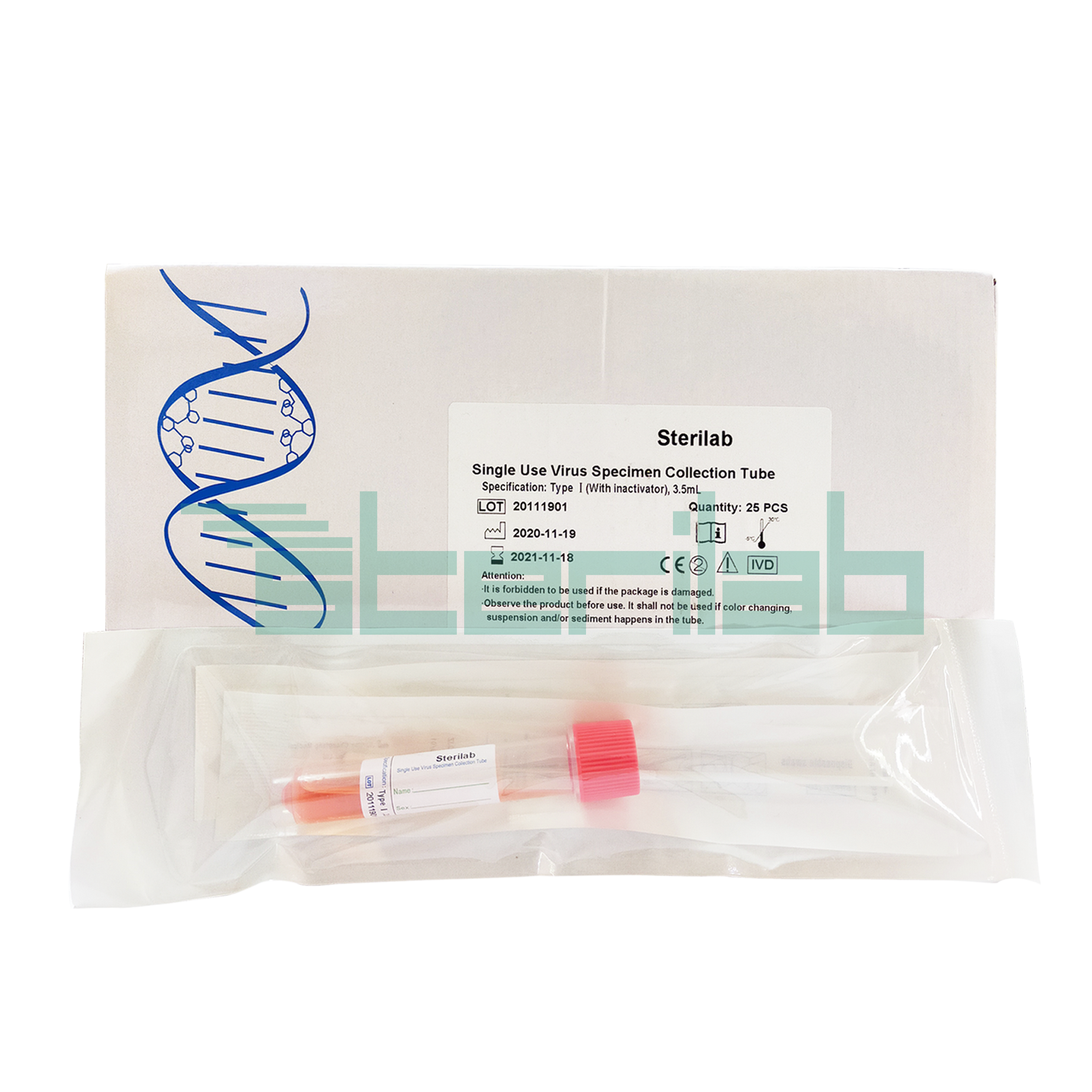 Single Use Virus Specimen Collection Tube